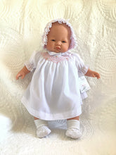 Load image into Gallery viewer, Rosalina Emma Bald Blue Eyes with Bonnet 15" Doll
